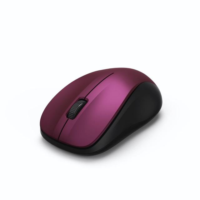 Мишка HAMA MW-300, 3 бутона, Wireless 2.4 GHz, бордо