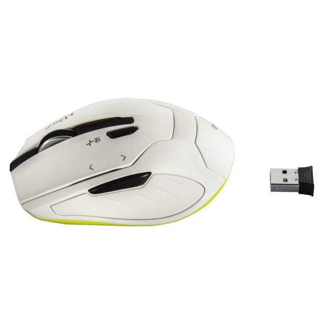 Мишка HAMA Milano, Wireless 2400dpi, 2.4GHz RF, Бял