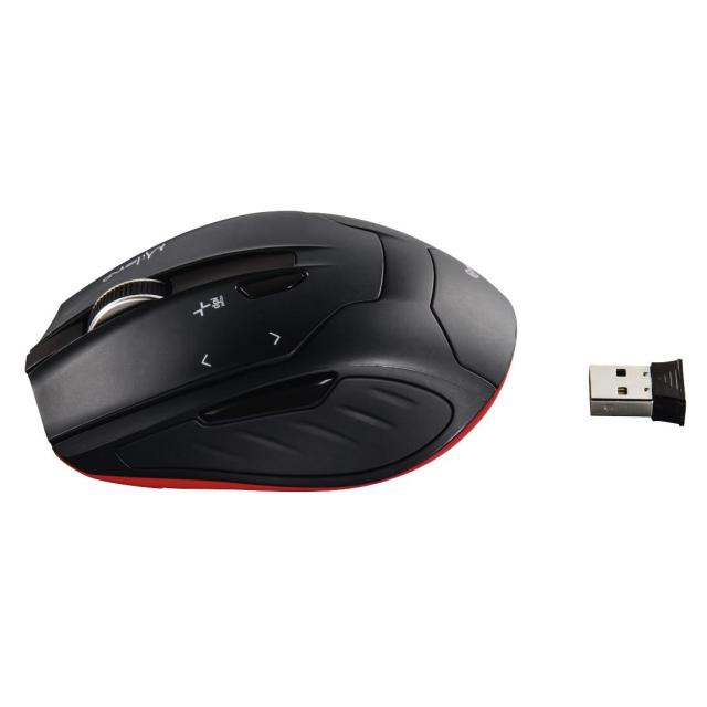Мишка HAMA Milano, Wireless 2400dpi, 2.4GHz RF, Черен