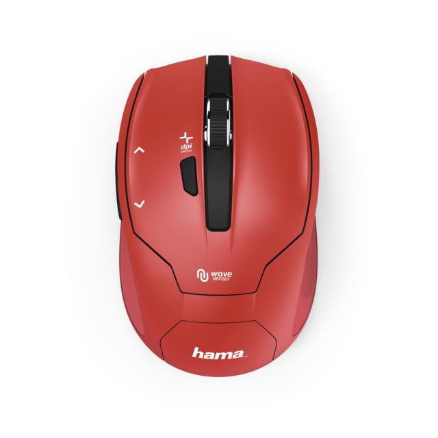 HAMA Milano, Wireless 2400dpi, 2.4GHz RF, Червен