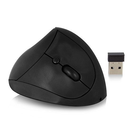 Mишка Ewent EW3150, oптична, безжична, вертикална, 1600 dpi, USB, Черна
