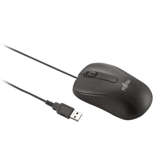  Мишка FUJITSU M520, оптична 1000dpi,  USB, Черна