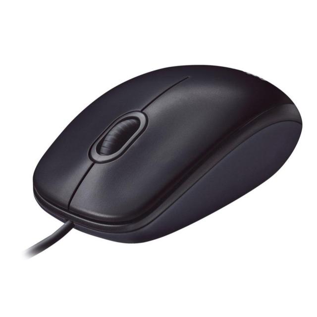 Мишка LOGITECH M90, оптична, USB, черен