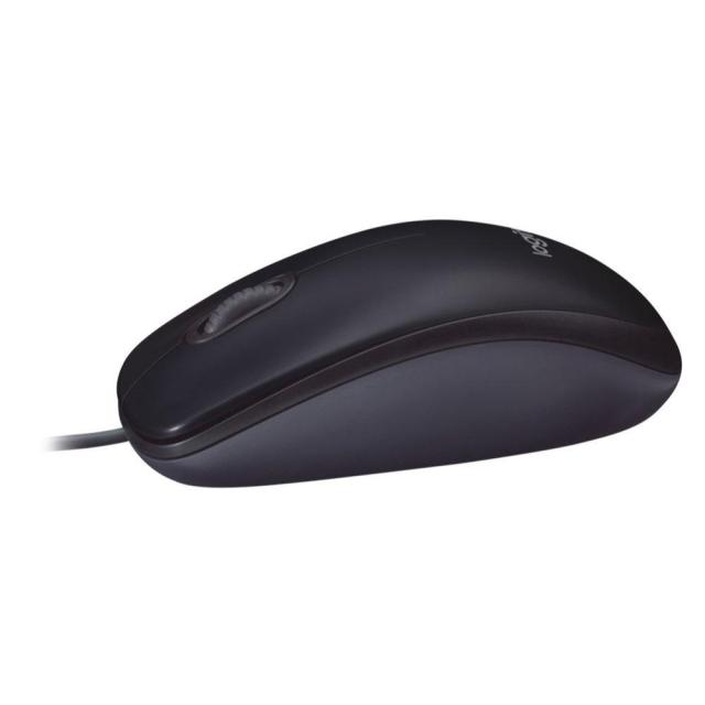 Мишка LOGITECH M90, оптична, USB, черен