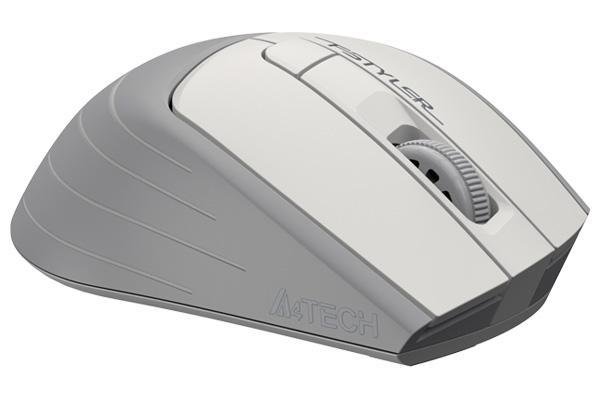 Мишка A4tech FG30S Fstyler, Безжична, Безшумна, Бял