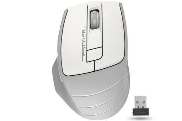 Мишка A4tech FG30S Fstyler, Безжична, Безшумна, Бял