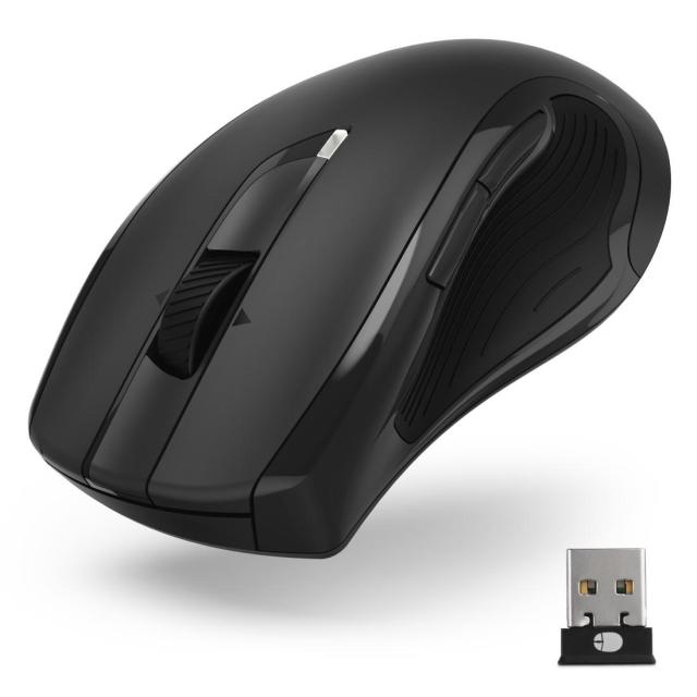 Мишка HAMA MW-900, Wireless, 7 бутона, 800-3200 dpi, Черен