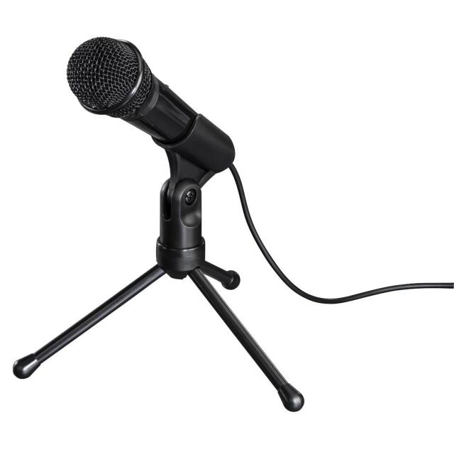 Настолен микрофон HAMA MIC-P35 Allround, за PC/лаптоп, 3.5 mm жак, Черен