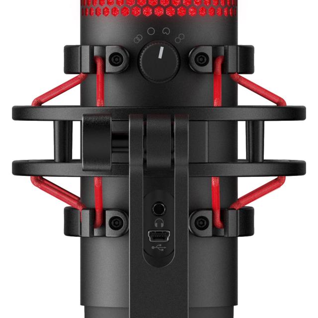 Настолен микрофон HyperX QuadCast, USB-А, 3.5 mm