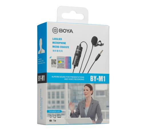 Микрофон брошка BOYA BY-M1, 3.5mm жак