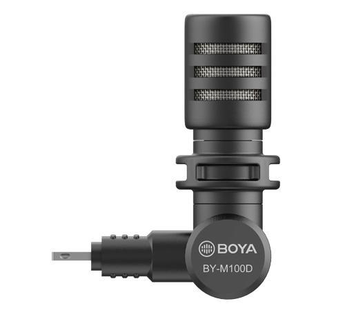 Микрофон BOYA BY-M100D компактен, Lightning, iOS