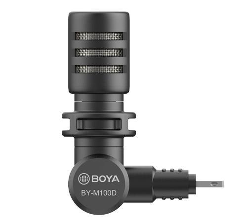 Микрофон BOYA BY-M100D компактен, Lightning, iOS