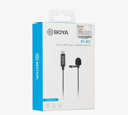 Микрофон брошка BOYA BY-M3, USB-C