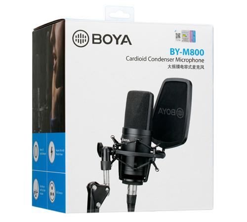 Микрофон BOYA BY-M800 - кондензаторен, XLR