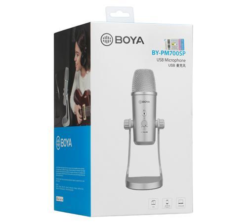 Настолен микрофон BOYA BY-PM700SP, USB-A/USB-C/Lightning