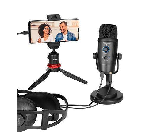 Настолен микрофон BOYA BY-PM500, USB-A/USB-C