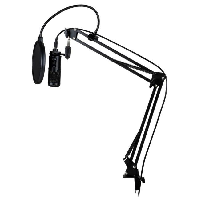 Комплект Nacon Multistreaming Kit 2 - зелен екран, микрофон, стойка за микрофон и филтър