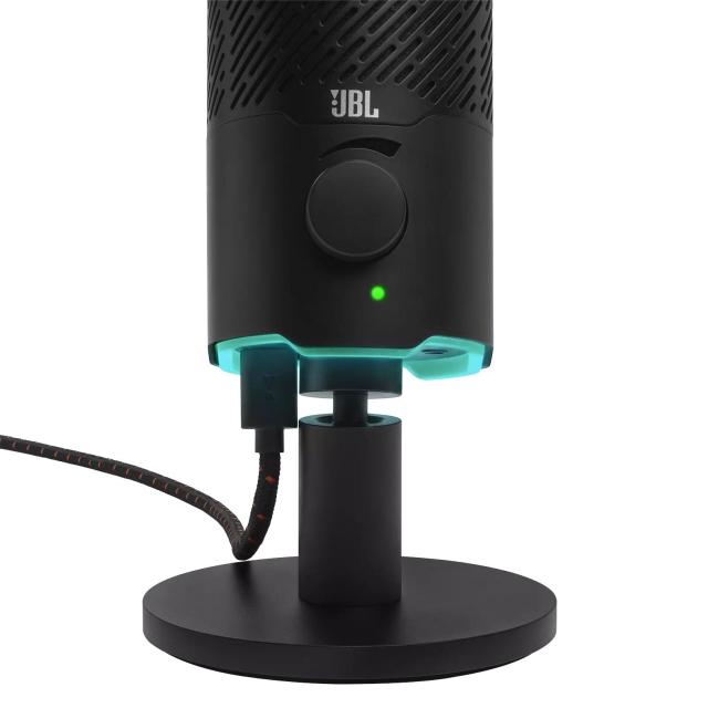 Настолен микрофон JBL Quantum Stream, USB, Черен