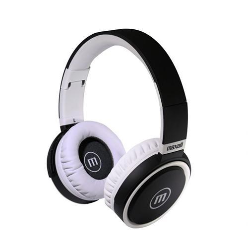 Слушалки с микрофон  MAXELL B52, 3,5 мм жак, черно/бяло