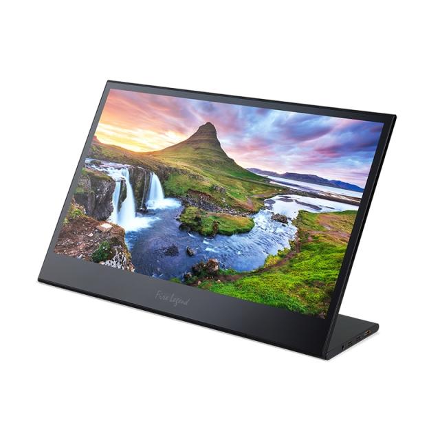Монитор AOPEN 16PM6QTbmiux (powered by Acer), 15.6'' Portable Touch, FHD IPS, 8ms, AG, Flicker-less, ZeroFrame, Antimicrobial coating, 800:1, 250 nits, miniHDMI, USB-C, Audio out, 2x1W, Tilt, Black