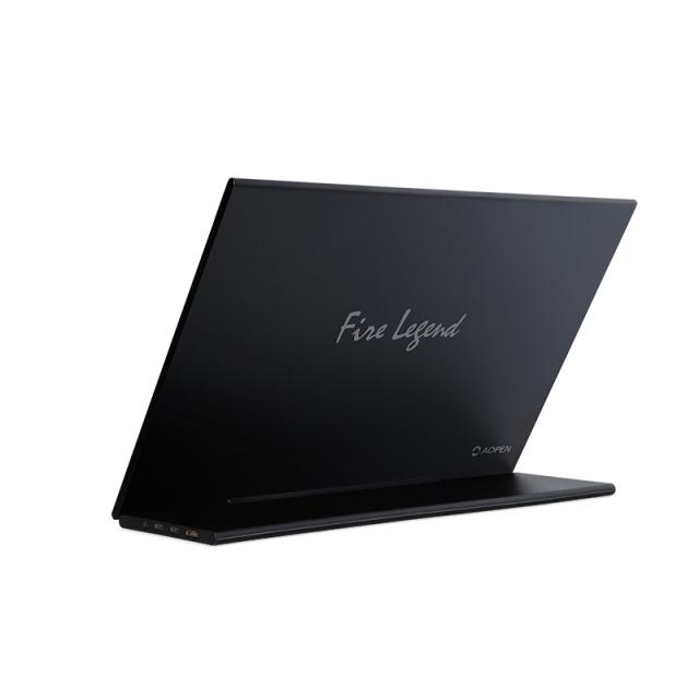 Монитор AOPEN 16PM6QTbmiux (powered by Acer), 15.6'' Portable Touch, FHD IPS, 8ms, AG, Flicker-less, ZeroFrame, Antimicrobial coating, 800:1, 250 nits, miniHDMI, USB-C, Audio out, 2x1W, Tilt, Black