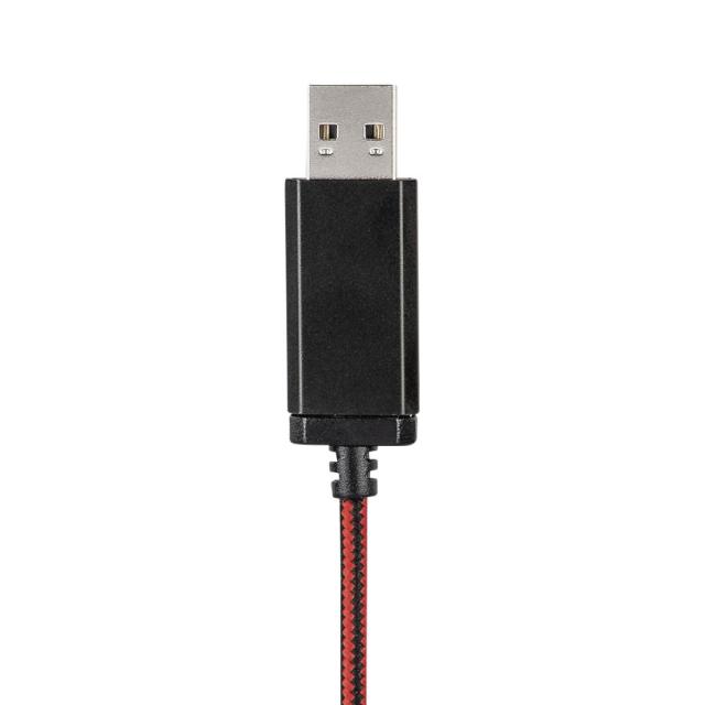 Слушалки HAMA HS-USB400, стерео, микрофон, USB, Черен