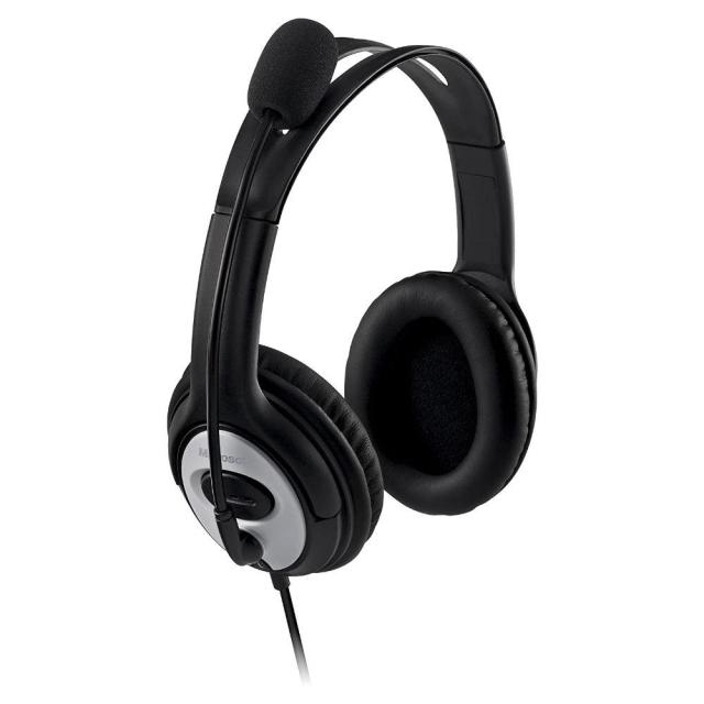 Слушалки Microsoft LifeChat LX-3000 Skype Certified, Микрофон, Черни 