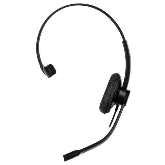 Слушалки Addasound EPIC 301 Mono, UC,USB, микрофон, Черни