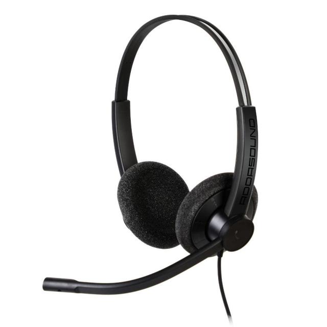 Слушалки Addasound EPIC 302 Duo, UC,USB, микрофон, Черни