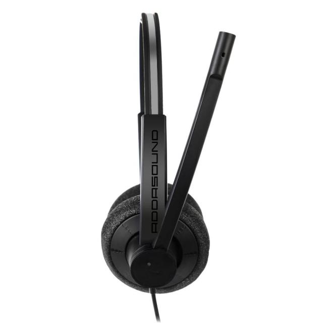 Слушалки Addasound EPIC 302 Duo, UC,USB, микрофон, Черни