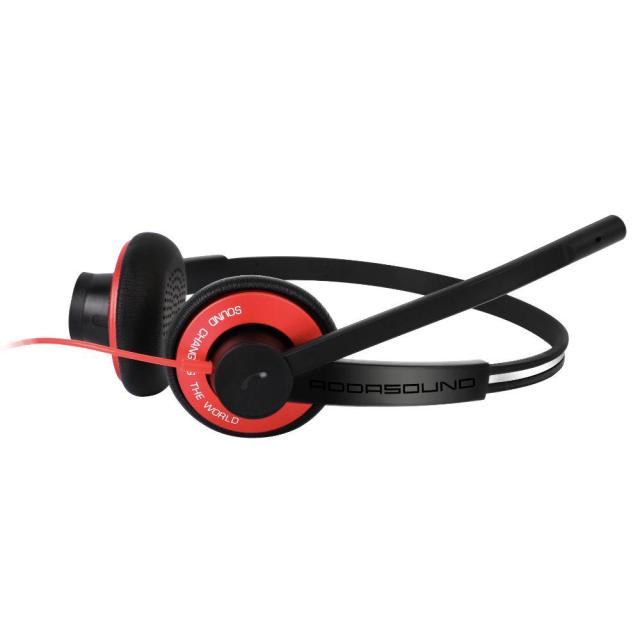 Слушалки с  Addasound EPIC 502 Duo, UC, черни, USB, 3,5 мм жак , микрофон, Черни