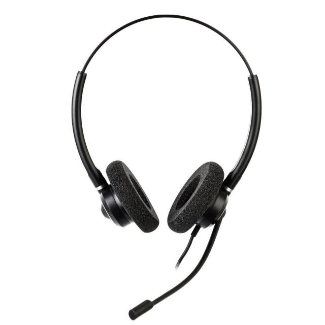 Слушалки Addasound Crystal 2732 Duo, UC,QD, микрофон, Черни