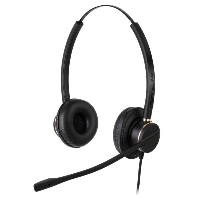 Слушалки Addasound Crystal 2872 Duo, UC, QD, микрофон , Черни