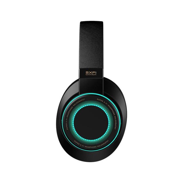 Слушалки Creative SXFI Gamer, микрофон, подсветка, Черни