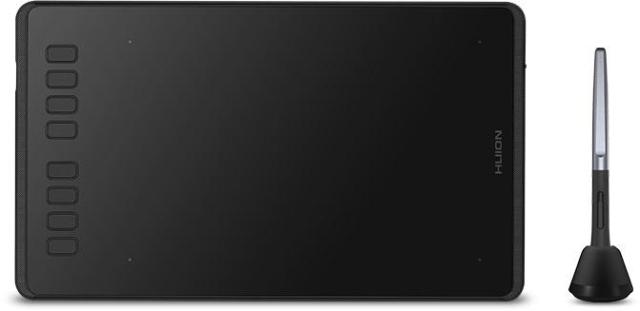 Графичен таблет HUION Inspiroy H950P,  USB, Черен
