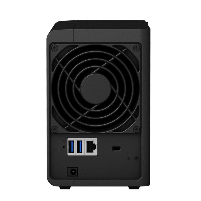 Мрежов сторидж Synology DS218, за 2 диска, до 24TB, CPU 1.4 GHz, 2 GB DDR4 RAM, Гигабит, USB 3.2