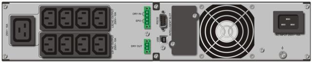UPS POWERWALKER VFI 3000RT HID LCD, 3000VA, On-Line