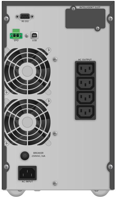 PowerWalker UPS VFI 2000 TG, 2000VA/1800W, On-Line