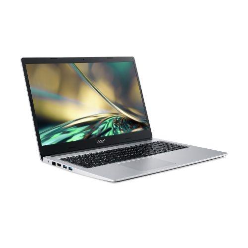 Лаптоп Acer Aspire 3, A315-43-R8L3, (6-ядрен) AMD Ryzen 5 5500U (2.1GHz up to 4.00GHz, 8MB), 15.6" FHD (1920x1080) IPS, HD Cam, 8GB DDR4, 512 SSD PCIe, Radeon Vega Graphics, RJ-45, 802.11ac, BT 4.2, Linux, Silver