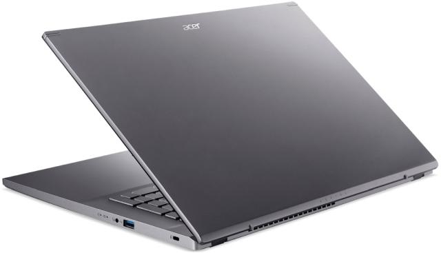 Лаптоп Acer Aspire 5, A517-53G-71KN, Intel Core i7-1260P (3.4GHz up to 4.70GHz, 18MB), 17.3" FHD IPS slim bezel LCD, 8 GB DDR4, 1024GB PCIe NVMe SSD, 1*M.2 slot free, nVidia GeForce RTX 2050 4GB GDDR6, WIFI AX, BT, HD Cam, KB Backlight, FPR, Linux, S