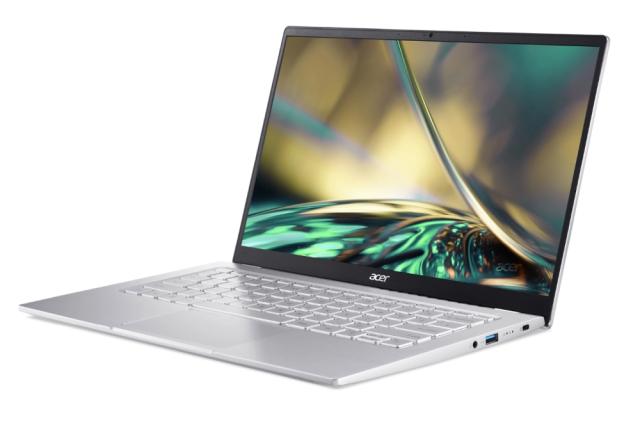 Лаптоп Acer Swift X, SF314-44-R3RD, AMD Ryzen 7 5825U (Up to 4.5GHz, 16MB), 14" IPS FHD (1920x1080), 16GB DDR4, 1024GB PCIe SSD, AMD Radeon RX8 Vega, WiFi 6AX+BT, HD Cam, FPR, Linux, Silver