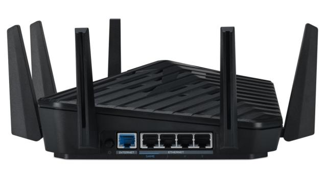 Рутер Acer Predator Connect W6 FF, 7800 Mbps, 2.4GHz/5GHz/6GHz, Wireless AX, 4x LAN1000, 1x WAN2500