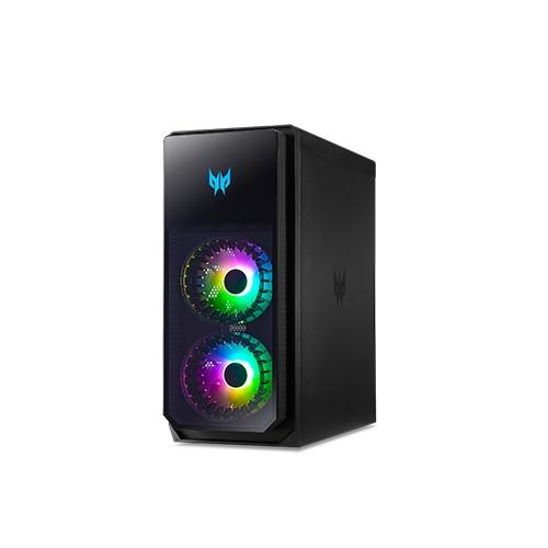 Настолен компютър Acer Predator PO5-640, Core i5-12400 (2.50GHz up to 4.40GHz, 18MB), 2*8GB DDR5 4800MHz, 512GB, GeForce RTX 3070 8GB GDDR6, 4*USB 2.0, 4*USB 3.2, 5*Audio jack, WIFI 6E, BT, 800W, Tempered Glass Side Panel, Free DOS