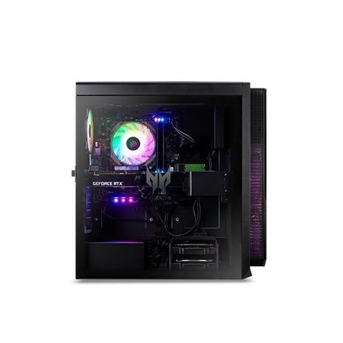 Настолен компютър Acer Predator PO5-640, Core i5-12400 (2.50GHz up to 4.40GHz, 18MB), 2*8GB DDR5 4800MHz, 512GB, GeForce RTX 3070 8GB GDDR6, 4*USB 2.0, 4*USB 3.2, 5*Audio jack, WIFI 6E, BT, 800W, Tempered Glass Side Panel, Free DOS