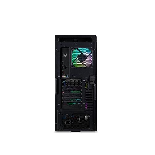 Настолен компютър Acer Predator PO5-640, Core i5-12400 (2.50GHz up to 4.40GHz, 18MB), 2*8GB DDR5 4800MHz, 512GB, GeForce RTX 3070 8GB GDDR6, 4*USB 2.0, 4*USB 3.2, 5*Audio jack, WIFI 6E, BT, 800W, Tempered Glass Side Panel, Free DOS