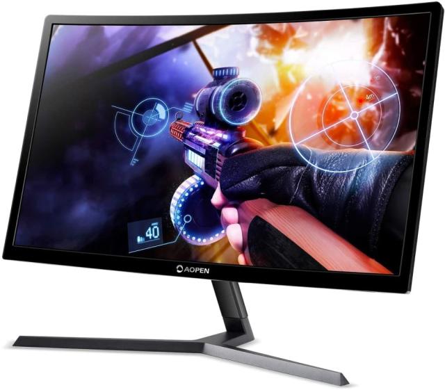 Монитор Aopen 24HC1QRPbidpx, 23.6'' VA LED, 1800R Curve, 4ms, FreeSync, 144Hz, 100M:1 ACM, 250cd/m2, FHD 1920x1080, DVI, HDMI, DP, Audio out, Black