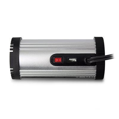 Инвертор Ewent EW3990, DC/AC 12V - 230V, 150W, USB 2.1 A, Сребрист