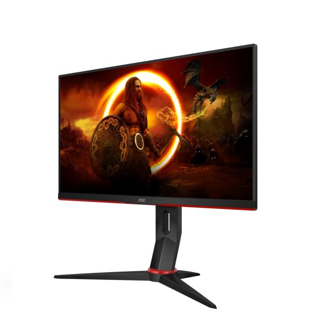 Монитор AOC 24G2SPU/BK, 23.8" IPS WLED, 1920x1080@165Hz, 4ms GtG, 1ms MPRT, 250cd/m2, 1000:1, DCR 80M:1, AdaptiveSync, FlickerFree, Low Blue Light, 2Wx2, Tilt, Height Adjust, Pivot, Swivel, D-SUB, 2xHDMI, DP, USB hub