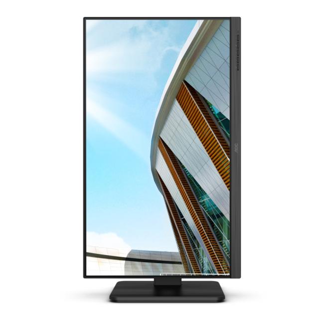 Монитор AOC 24P2C, 23.8"  IPS WLED, 1920x1080@75Hz, 4ms GtG, 250cd m/2, 1000:1, 50M:1 DCR, Adaptive Sync, FlickerFree, Low Blue Light, 2Wx2, Tilt, Height Adjust, Pivot, Swivel, HDMI, DP, USB hub