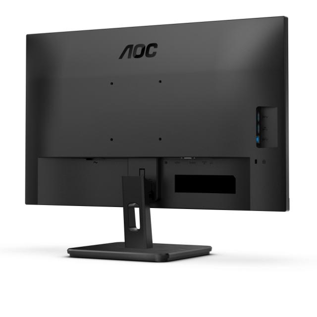 Монитор AOC 24E3UM 23.8" VA WLED, 1920x1080@75Hz, 4ms,  300cd m/2, 3000:1, AdaptiveSync, FlickerFree, Low Blue Light, 2Wx2, Tilt, D-SUB, HDMI, DP, USB hub